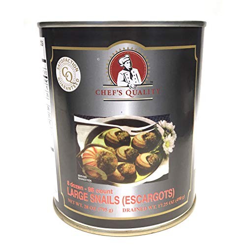 Chefs Quality Escargots Large Snails 28 Oz 17 Oz When Drained