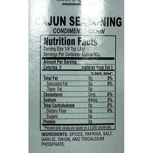 Chefs Quality Cajun Seasoning 24 Oz