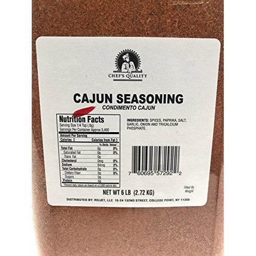 Chefs Quality Cajun Seasoning 6 Lb