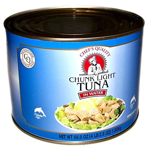 Chefs Quality Chunk Light Tuna In Water 66.5 Oz 4 Lb 2.5 Oz 1