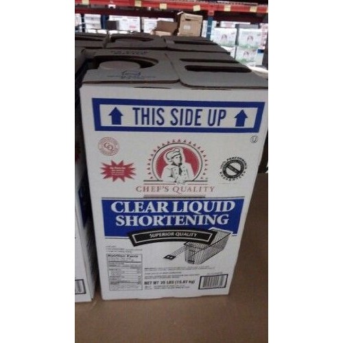 Chefs Quality Clear Liquid Shortening, 35 Pound