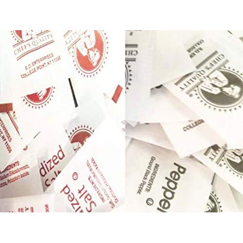 Chefs Quality Individual Salt &Amp; Pepper Packets - Portable Salt