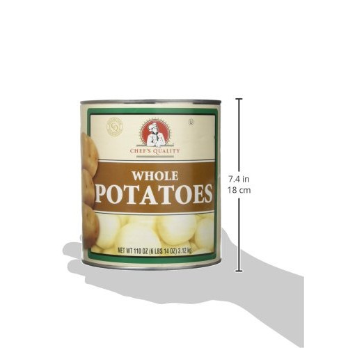 Chefs Quality Whole White Potato No. 10, 110 Ounce
