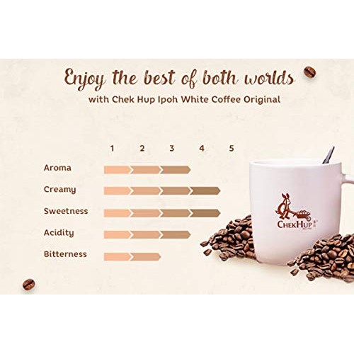 Malaysia Chek Hup 3 In 1 Ipoh White Coffee- Original 12 Sachets