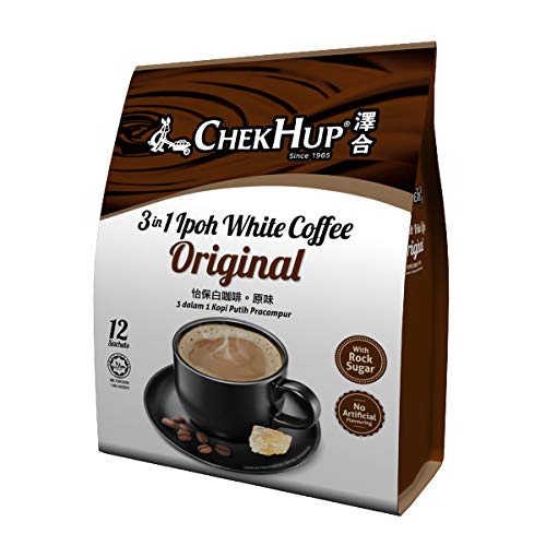 Malaysia Chek Hup 3 In 1 Ipoh White Coffee- Original 12 Sachets