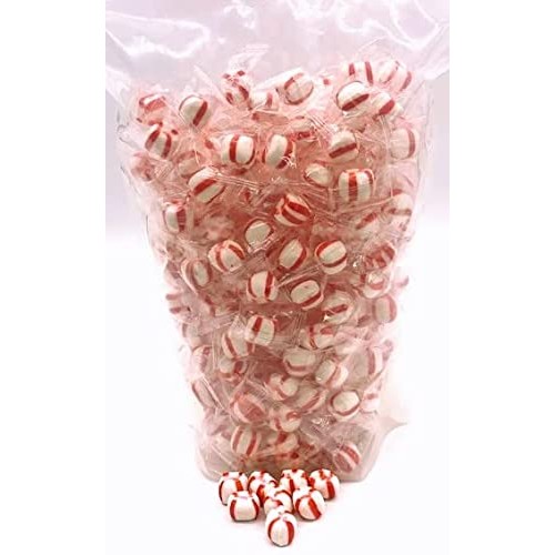 Puff Peppermint Candy 3 Pounds-Individually Wrapped Mints Bulk