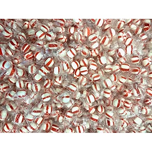 Puff Peppermint Candy 3 Pounds-Individually Wrapped Mints Bulk