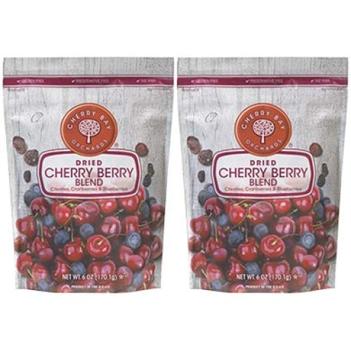 Cherry Bay Orchards - Dried Mixed Fruit Blend Cherries, Blueber