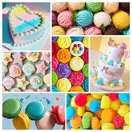 Gel Food Coloring,18 Food Coloring Gel Set for Cake, Cookie East...