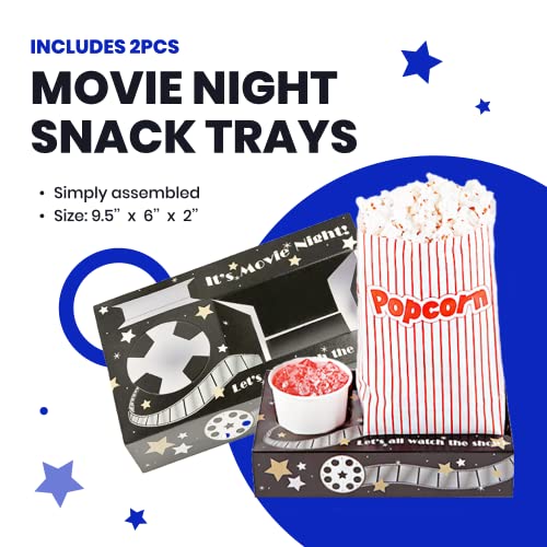 Redbox Movie Night Gift Baskets – With Movie Snack Trays, Movie