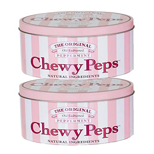The Original Chewy Peps Peppermint Gift Tin, Handcrafted Premium...