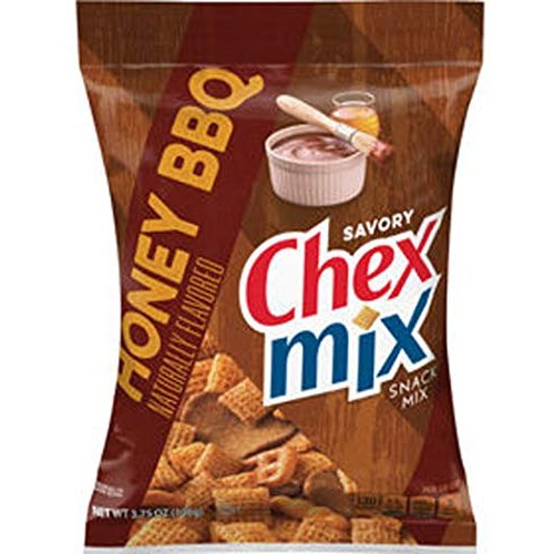 Chex Mix Snack Honey Bbq General Mills 3.75 Ounce 8 Pack