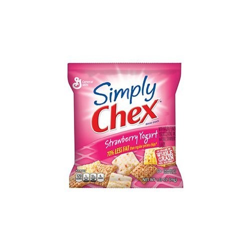 Simply Chex Strawberry Yogurt Snack Mix, 1.03 Ounce Bags