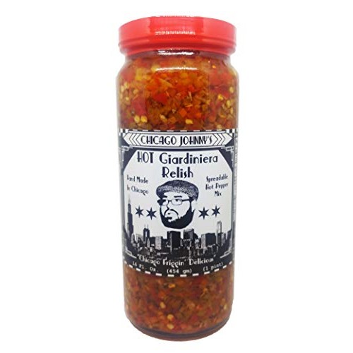 Hot Giardiniera Relish | Minced Chicago Giardiniera Spread By Ch