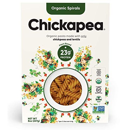 Chickapea Gluten Free Chickpea Pasta - Spirals - Certified Organ
