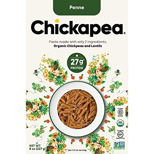 Chickapea Organic Chickpea And Red Lentil Pasta - Gluten-Free, V