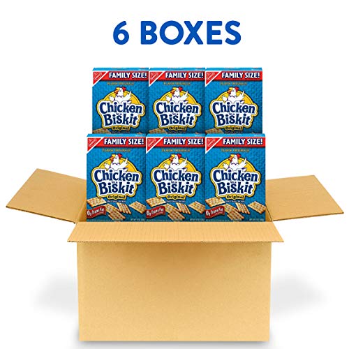 Chicken In A Biskit Original Baked Snack Crackers, Family Size,