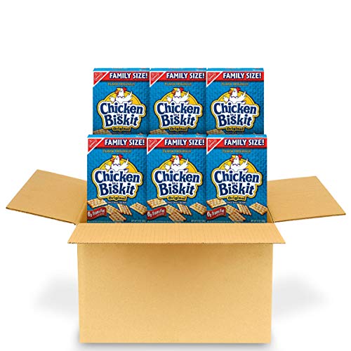 Chicken In A Biskit Original Baked Snack Crackers, Family Size,