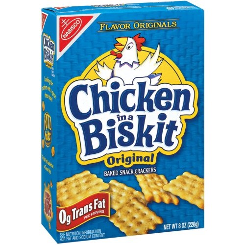 Chicken In A Biskit Original Crackers, 8-Ounce Units Pack Of 6