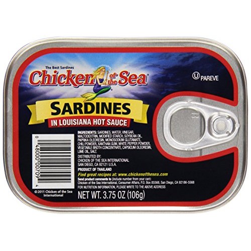Chicken Of The Sea Sardines In Hot Sauce, 3.75 Oz