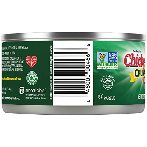 Chicken Of The Sea Chunk Light Tuna In Oil 12 Oz, Pack Of 12