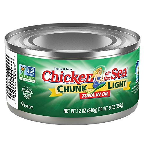 Chicken Of The Sea Chunk Light Tuna In Oil 12 Oz, Pack Of 12