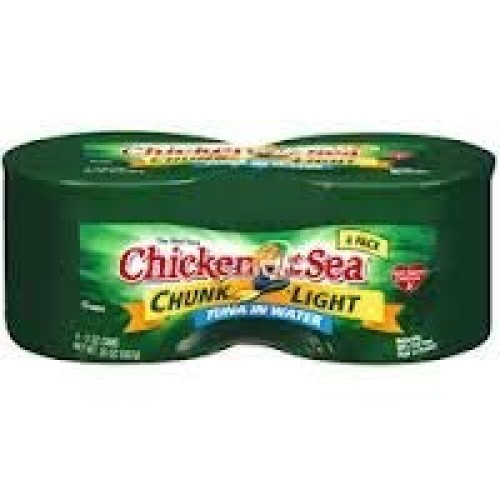 Chicken Of The Sea Chunk Light Tuna In Water, 4-5 Oz. Cans Shrin