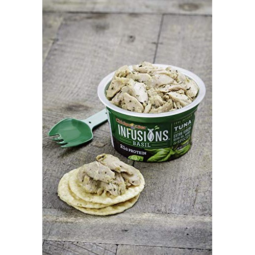 Chicken Of The Sea Infusions Tuna, Basil, 2.8 Oz Cups, Pack Of 6