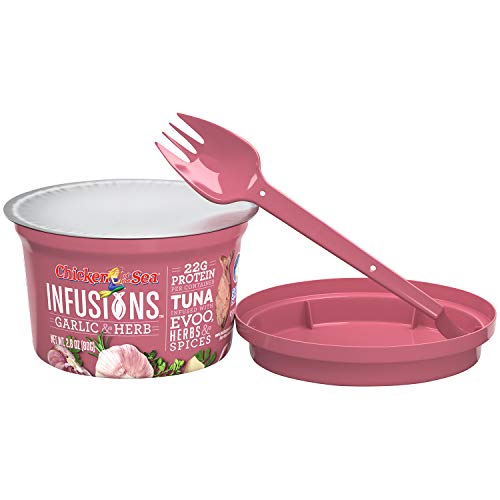Chicken Of The Sea Infusions Tuna, Garlic &Amp; Herb, 2.8 Oz Cups P