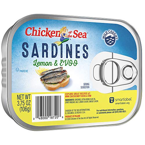 Chicken Of The Sea Sardines, Extra Virgin Olive Oil Lemon, 3.75