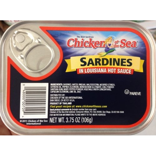 Chicken of the Sea Sardines in Louisiana Hot Sauce 3.75oz