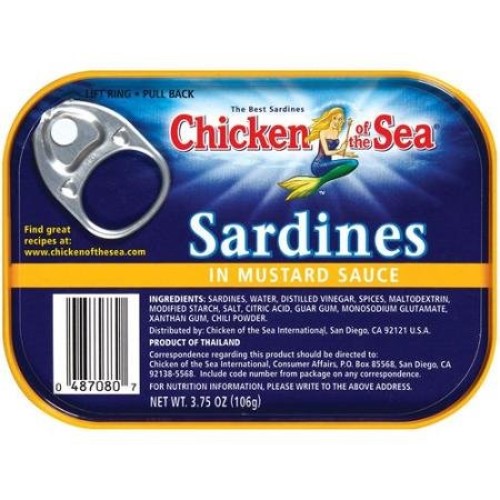 Chicken Of The Sea Sardines In Mustard Sauce 3.75Oz Pack Of 4