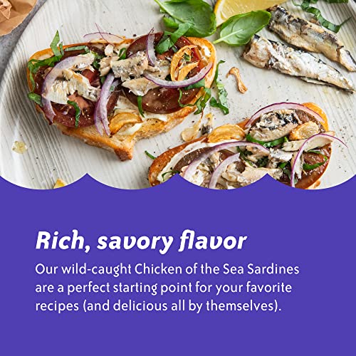 Chicken of the Sea Sardines in Mustard Sauce, Wild Caught, 3.75 ...