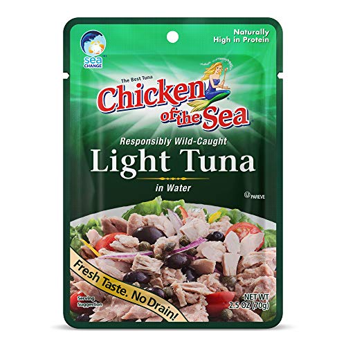 Chicken Of The Sea Tuna Premium Light, 2.5 Ounce Pouch Pack Of 12