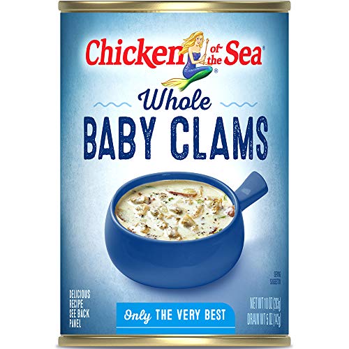 Chicken Of The Sea Whole Baby Clams, 10 Ounce Cans Pack Of 12
