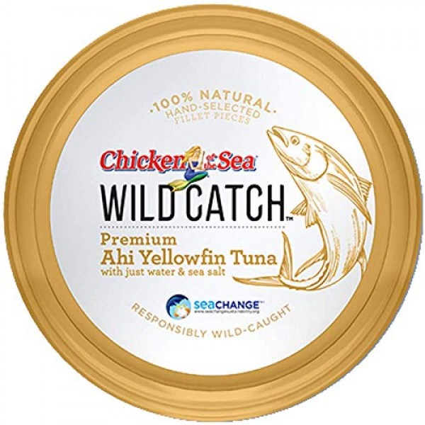 Chicken of the Sea Wild Catch Ahi Yellowfin Tuna, 4.5 Ounce, Pac...