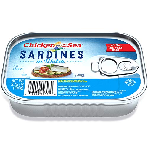 Chicken Of The Sea Wild Caught Sardines In Water, 3.75Oz Pack O