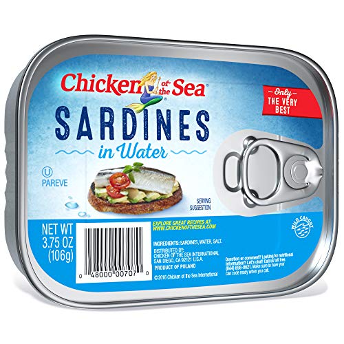 Chicken Of The Sea Wild Caught Sardines In Water, 3.75Oz Pack O