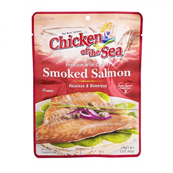 PACK OF 14 - Chicken of the Sea Wild-Caught Smoked Salmon Skinle...