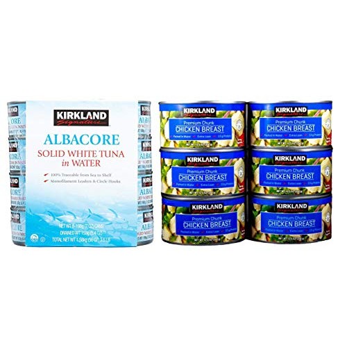 Kirkland Signature Solid White Albacore Tuna &Amp; Canned Chicken Br