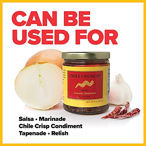 Chile Crunch - A Crunchy All Natural Spicy Condiment Mild - 1 Jar