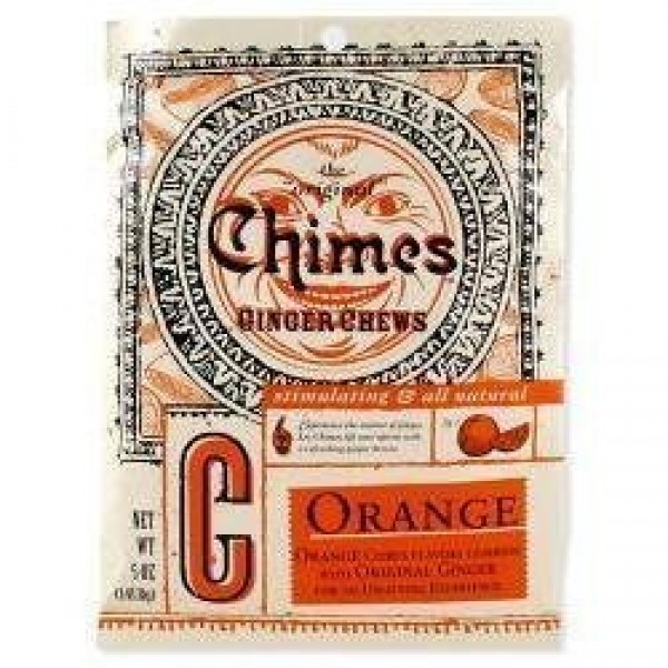 Chimes All Natural Orange Ginger Chews - 5 oz Bag