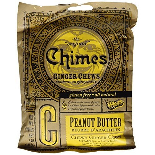 Ginger Chews Peanut Butter Chimes 5 Oz Bag By Chimes