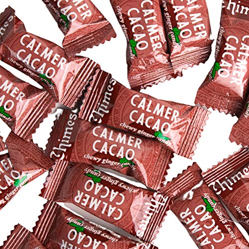 Chimes Calmer Cacao Adaptogen Ginger Chews Candy - 1 Pack With
