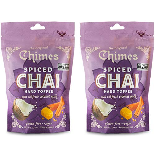 Chimes Coconut Spiced Chai Hard Toffee Candy Pack of 2