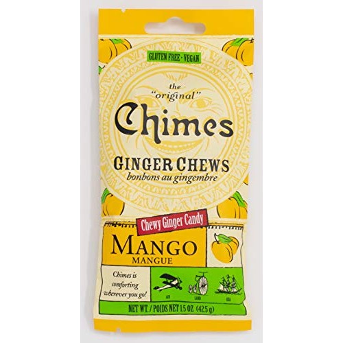 Chimes Ginger Chews Candy, Mango, 1.5 Ounce Pack Of 1