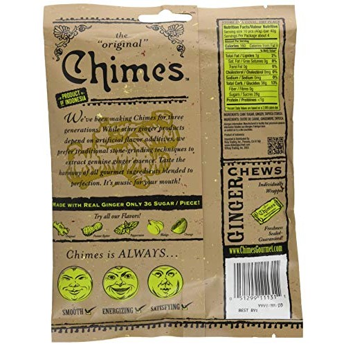 Chimes Ginger Chews, Original, 5 Ounce Pack Of 1