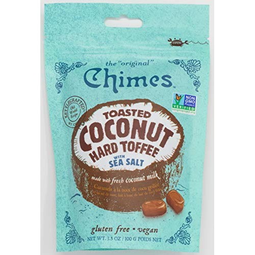 Chimes Toasted Coconut Toffee With Sea Salt, 3.5 Ounce Pack Of 12