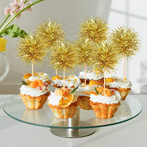 100 Pcs Firework Cupcake Topper Graduation Cupcake Toppers Foil