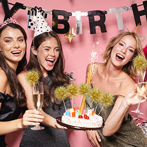 100 Pcs Firework Cupcake Topper Graduation Cupcake Toppers Foil